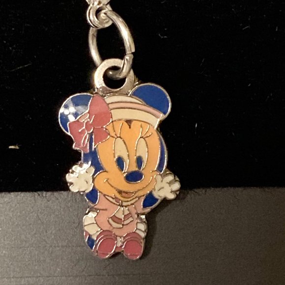 Disney Minnie Mouse Charm Clip Bracelet ZipperPull - Picture 6 of 9